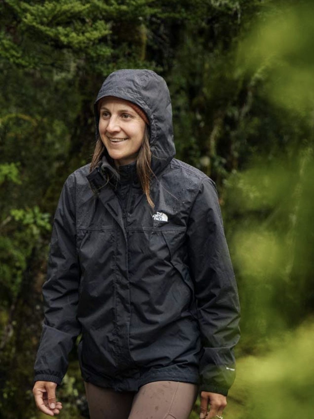 The North Face Women’s Black Hooded Rain Jacket